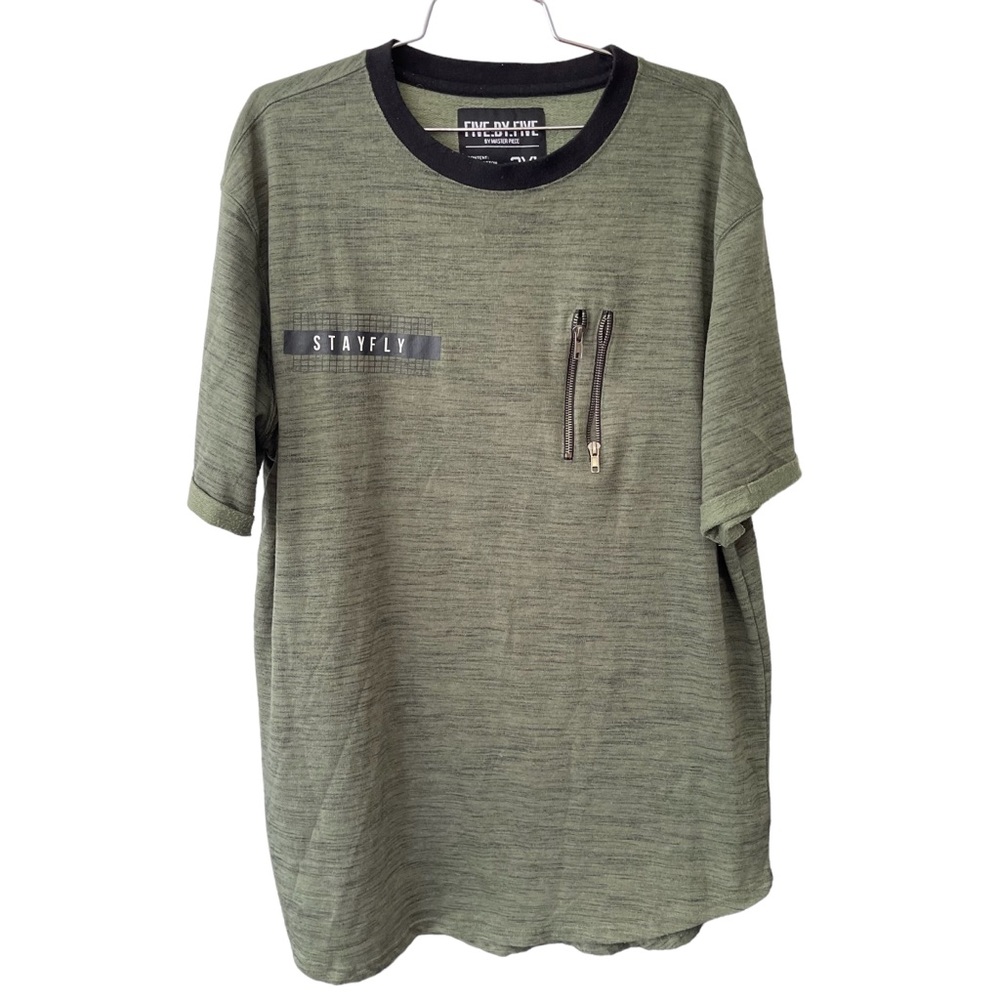 Five.By.Five Men’s Stay fly 2XL T Shirt Green